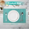 AMFUN Set of 6 Washable Woven Placemats, Waterproof Place Mats