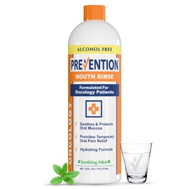 Prevention Oncology Alcohol Free Mouthwash, Soothing, Gentle, & Moisturizing, Mouthsore and Dry Mouth Mouthwash Specially Formulated for Patients Undergoing Oncology Treatment - 1-Pack