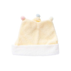 Cream De Coco Sweet Twisted Pile Bonbon Hat, Hat, Hat, Hood Cap, Gently Protects Head, Newborn, Baby, Made in Japan, 15.7 - 16.5 inches (40 - 42 cm), cream