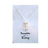 I am a Daughter of a King silver Necklace, Crown