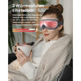 RENPHO Eyeris 2 - Extended Eye Massager with Heat and Vibration for Migraines, Eye Massager for Relaxation, Eye Care, Face Massage for Eye Strain, Dry Eyes, Improves Sleep