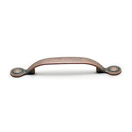 Richelieu Hardware BP288996193 Notre-Dame Collection 3 3/4-inch (96 mm) Center-to-Center Antique Copper Traditional Cabinet and Drawer Pull Handle for Kitchen, Bathroom, and Furniture