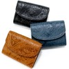 Vincent Crafted, Tochigi Leather, Paisley, Tri-Fold Middle Wallet, Manuel, Mini