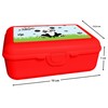 CreaDesign, Children's Lunch Box, Lunch Box, Red with Compartments, Ideal