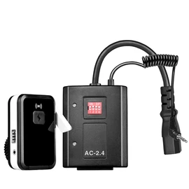 Wireless Remote Control Flash Trigger Set, 16-Channel Studio Light Shutter Release Transceiver Kit with 1 Transmitter+1 Receivers +1 Adapter Support Flash Sync Speed 1 / 320S for