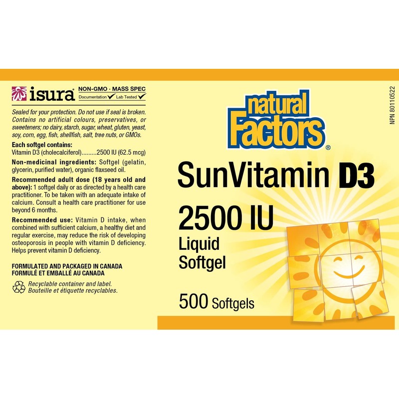 Vitamin D 2500 IU 90s (500)