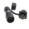 ZBLZGP Waterproof M12 Connector IP67 Push Pull Connector Weipu Panel