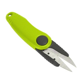 Alomejor Fishing device folding scissors, shrimp-shaped fishing line scissors, fishing line cut clipper fish, use folding scissors (3# yellow)