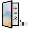 YCCYYCCY Black Frame Enclosed Whiteboard with Wooden Frame, Approx.16x11in Poster