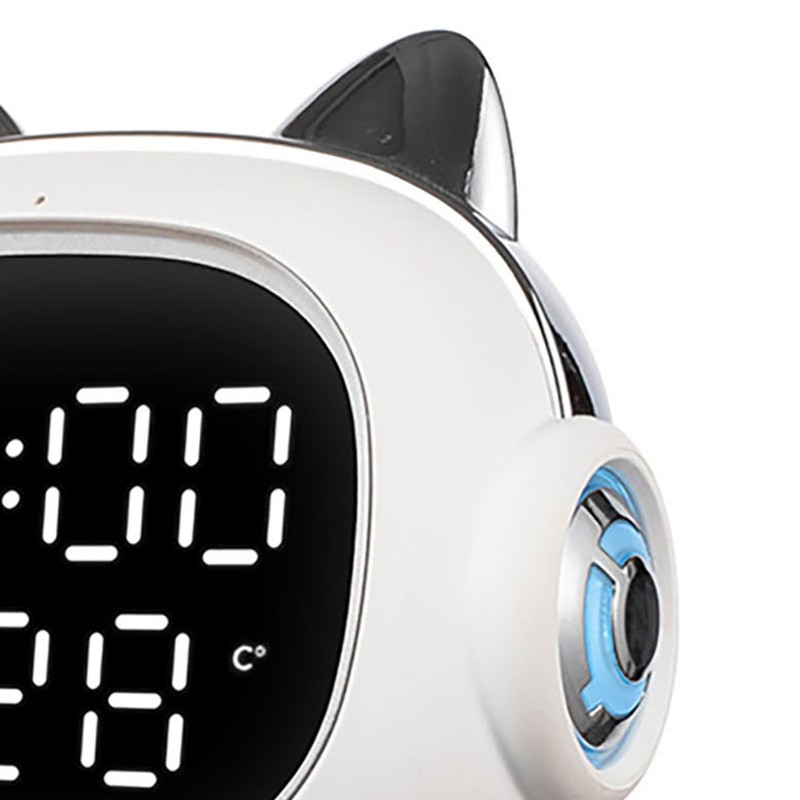 Intelligent Mini Alarm Clock with Bluetooth Speaker Night Light Cute