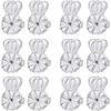 6 Pairs Earring Backs Lifters,925 Sterling Silver Earring Backs for