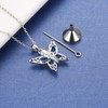 Butterfly Cremation Urn Necklace for Ashes - 925 Sterling Silver