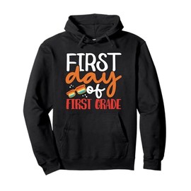 First Day of First Grade Retro Sunglasses Back to School Pullover Hoodie