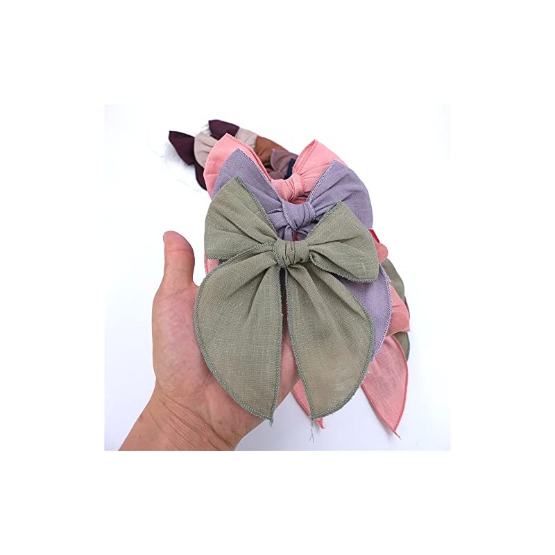 Pinzas para el pelo de lino para bebés y niñas