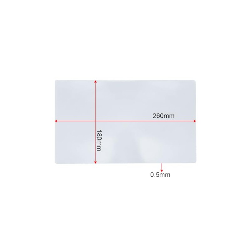 Sourcingmap Magnifier Fresnel Lens Page 3X Magnifying Sheet 260x180x0.5mm