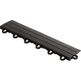 Swisstrax Edges for 12 Series Interlocking Garage Floor Tiles (Slate Grey, 12S Looped Female Edges)