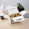 Restaurantware Bio Tek 9.5 x 5 x 5 Inch Gable