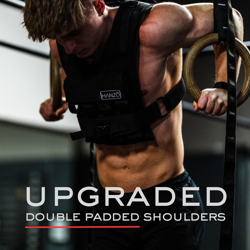 HANZO Weighted Vest for Men & Women 25lbs | 35lbs