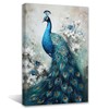 QIXIANG Elegant Peacock Canvas Paintings Art Animal Prints Bedroom Decor