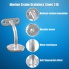 Hand Rail Brackets for Stairs, 2 Pack Stainless Steel 316