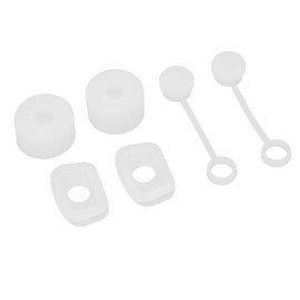 Juego de Tapones de Silicona a Prueba de Derrames para Taza con Popote, 6 Piezas Antifugas Universal para Vasos de 30/40 Oz, Accesorios Reutilizables para Viaje, Transparente