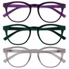 OPULIZE B5 Blue Light Filter Cool Round Frame Spring Hinges