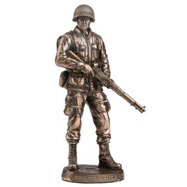 Veronese Design 5 3/4 Inch Honor and Courage US Army Cold Cast Resin Bronze Finish Military Sculpture