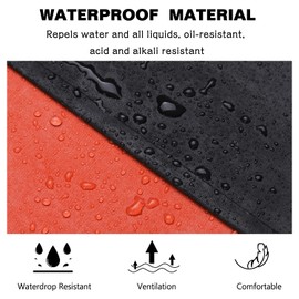 Thick Waterproof Rubber Black Vinyl Apron for Men 39" Heavy Duty Long Chemical Resistant Industrial Work Apron Adjustable Plastic Aprons for Dishwashing Butcher Dog Grooming Lab Work Cleaning Fish