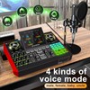 Podcast Equipment Bundle with Live Sound Card Audio Mixer, 3.5mm