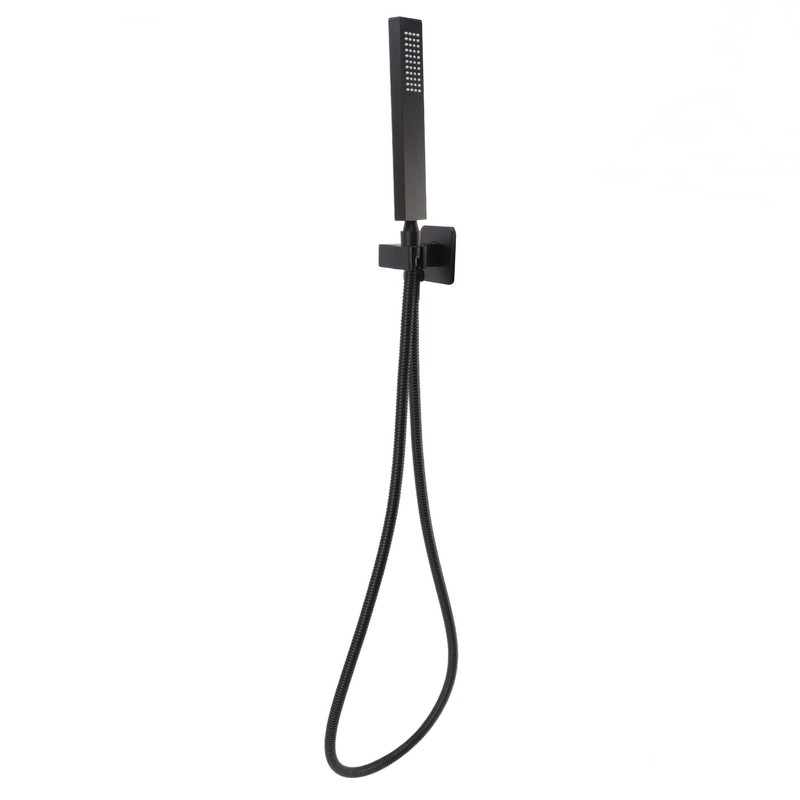 Wall Mounted Shower Set Black High Pressure Shower Head with