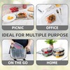 HAKEEMI 10 Pack 22oz Glass Food Storage Containers with Lids,
