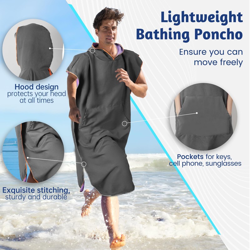 Swimming poncho for women and men