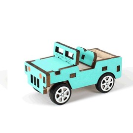 Craftville DIY Wooden Model Assembly Kit: Making a Jeep CM862 / DIY 나무 모형 조립 키트 지프차 만들기 CM862