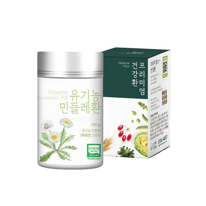 유기농 민들레환 100g Organic Dandelion Powder 100g