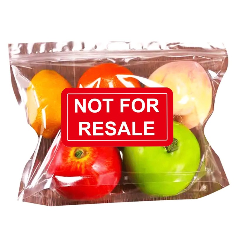 Not for Resale Stickers 1 x 2 Inch Not for