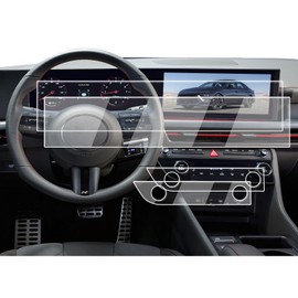 2025 Hyundai Sonata Screen Protector - 4 Pcs Nano Film For 2024-2025 Hyundai Sonata/Hybrid 12.3-Inch Integrated Media Display + Air Conditioner Touch Screen - 2024 2025 Sonata Hybrid Accessories