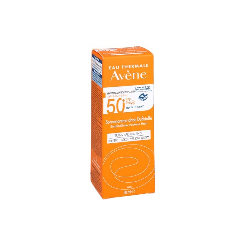 Avene Protector Solar Facial Sin Color FPS50+ Piel Seca Invisible,
