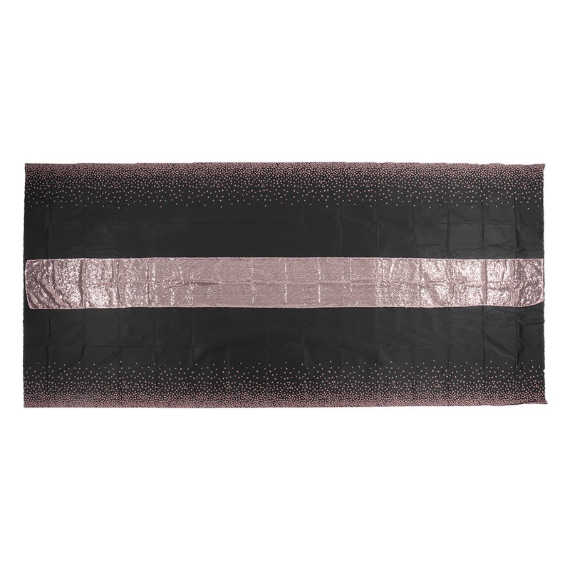 Rose Gold Dot Party Tablecloth Waterproof Polka Dot Design Rectangular