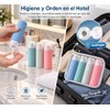 Juego de 4 Botellas de Silicona para Viaje, 90 ml,