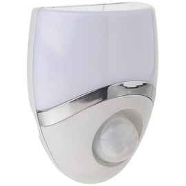 Amerelle Motion Sensor Night Light, 1 Pack – Plug In Motion Sensor Light Automatically Activated When Movement is Detected – LED Lights, Saves Energy, Wide Detection Zone – White Finish, 73092CC