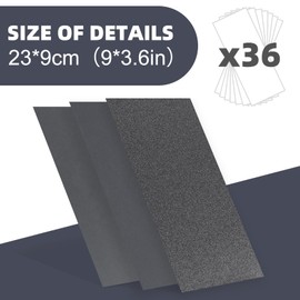 1200 Grit Sandpaper Wet and Dry Sand Paper 23x9CM for Car Bodywork Paintwork Wood Metal 36Sheet