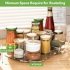 Voova Lazy Susan Turntable Organizer for Refrigerator, 360° Rotating Fridge