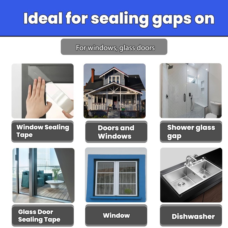 Window Weather Sealing Tape 2 Inch x 33 FT Weather