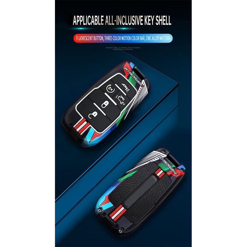 ontto Luminous car Key fob Cover fit for Dodge 2019-2025