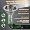 Kitchen Sink Drain Assembly, Stainless Steel Basket Strainer with Knob,