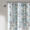Lush Decor - Cortina de Ducha de Flores lloradas, 72
