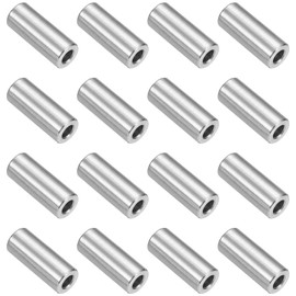uxcell 16Pcs 304 Stainless Steel Spacer 1/2" OD x 1/4" ID x 1-1/16" Length(12x6x30mm) Screw Standoff Bushing Plain Finish Unthreaded Round Metal Spacer for M6 Screws Bolts and Rods