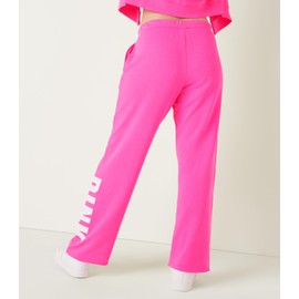 Victoria's Secret Women's Pink Logo Heritage Sweatpants, Atomic Pink Sans, M