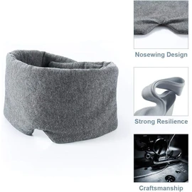Fistech Sleep Mask for Men Women,100% Cotton with Fully Adjustable Strap, Light Blocking Eye Mask for Sleeping, Night Companion Eyeshade for Women Men Kid