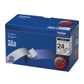 【brother純正】ピータッチ ラミネートテープ TZe-151V 幅24mm (黒文字/透明)